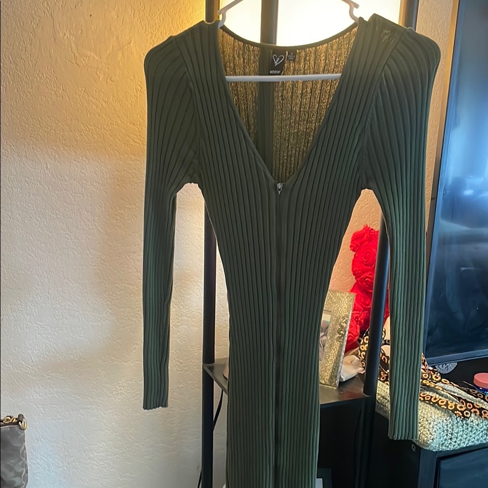 Windsor Olive Knit Dress